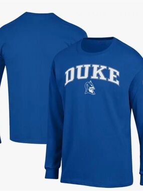 Duke Blue Men’s Long-Sleeve Crewneck Shirt 2X NWT